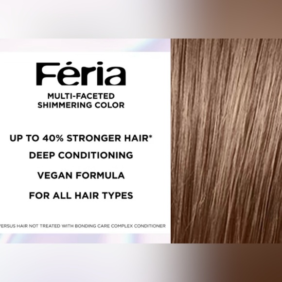 L Oreal Feria Permanent Hair Color B61 Downtown Brown Hi Lift 1 application NWT - Picture 7 of 13